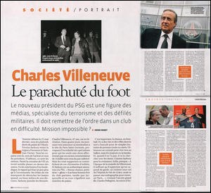 Charles Villeneuve en portrait dans L'Express 