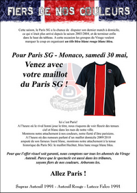 PSG-Monaco : venez avec votre maillot B-B-R-B-B 