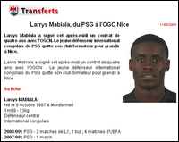 Transferts : Larrys Mabiala quitte le PSG pour Nice 