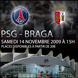 PSG-Braga : les places sont en vente 