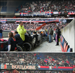 Photos de PSG 2-1 Nice depuis la tribune handicapés 