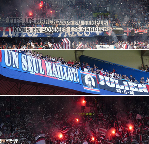 Photos du match PSG 3-0 Lille depuis Boulogne 