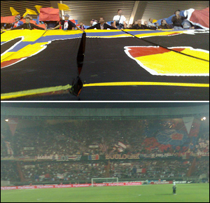 Photos du match PSG 1-1 Lyon depuis Auteuil 