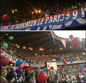 Photos du match PSG 1-1 Nancy depuis Auteuil 