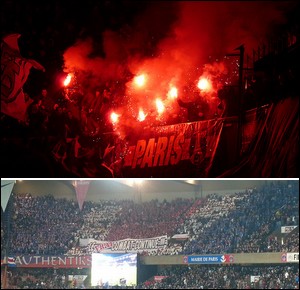 Photos du match PSG 0-1 Nice depuis Boulogne 
