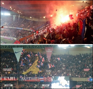 Photos du match PSG 1-0 Auxerre depuis Boulogne 