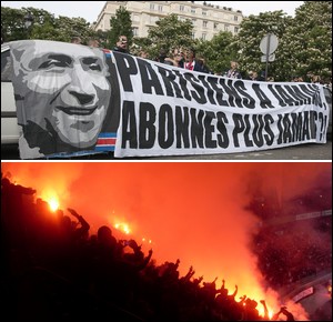 Manifestations des supporters du PSG (vidéos) 