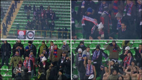 Supporters parisiens de Pologne